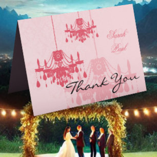 Pink Chandelier Thank You