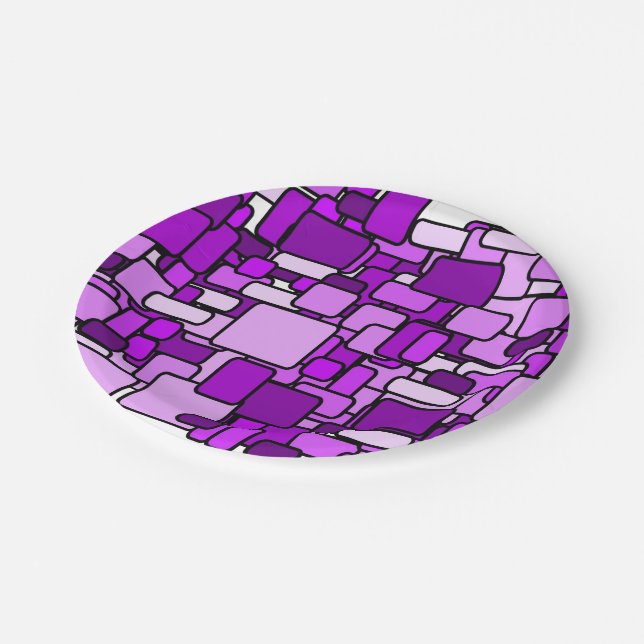 Pink Chaos Paper Plate (Angled)