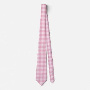 Pink Checkerboard Pattern Tie