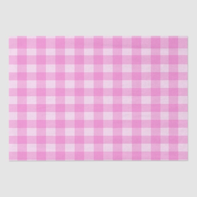 Pink Checkers- Tissue Paper (Front)