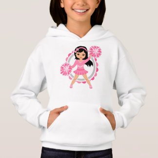 Pink Cheerleader Black Hair - Cute Cheer