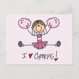 Pink Cheerleader Tshirts and Gifts Postcard