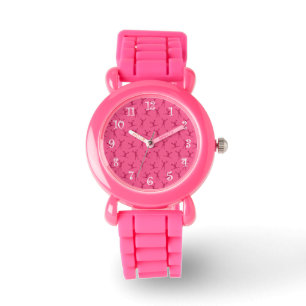 Pink cheerleading pattern watch