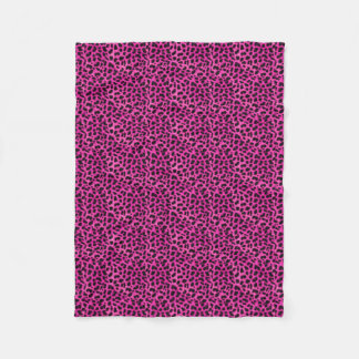 Pink Cheetah Fleece Blanket