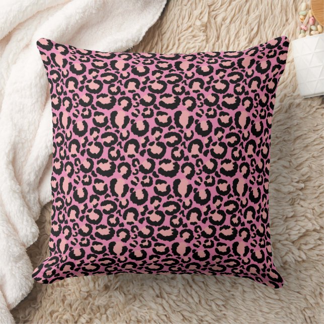 Pink Cheetah Print Cushion (Blanket)
