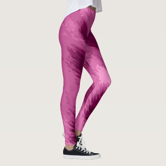 Pink Cheetah Print Women Leggings  (Right)