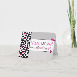 Pink Cheetah Will you be my Jr. Bridesmaid? Card