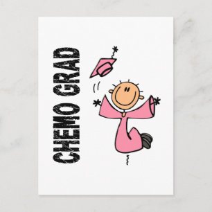 Pink CHEMO GRAD 1 (Breast Cancer) Postcard
