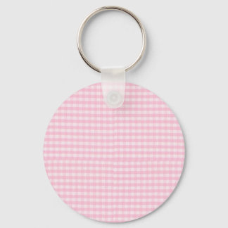 Pink Chequerboard Fabric Background Template Key Ring