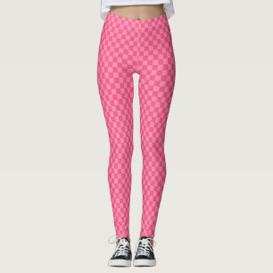 Pink Chequerboard Leggings