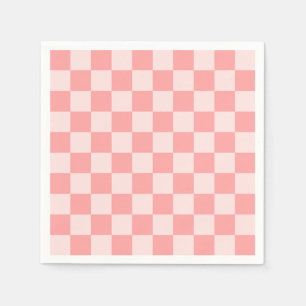 Pink Chequerboard Napkin