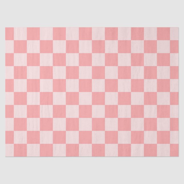 Pink Chequerboard Tissue Paper (Front)