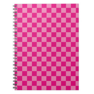 Pink Chequered Notebook