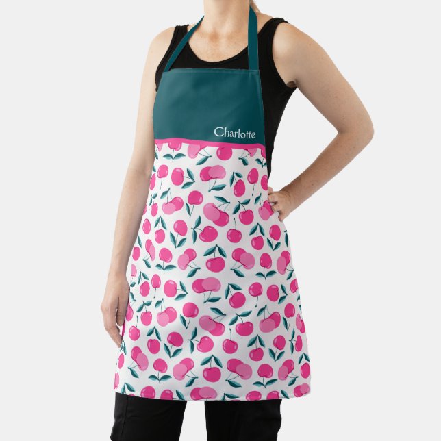 Pink Cherries Apron (Insitu)