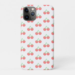 Pink Cherries Pattern iPhone 11 Pro Case
