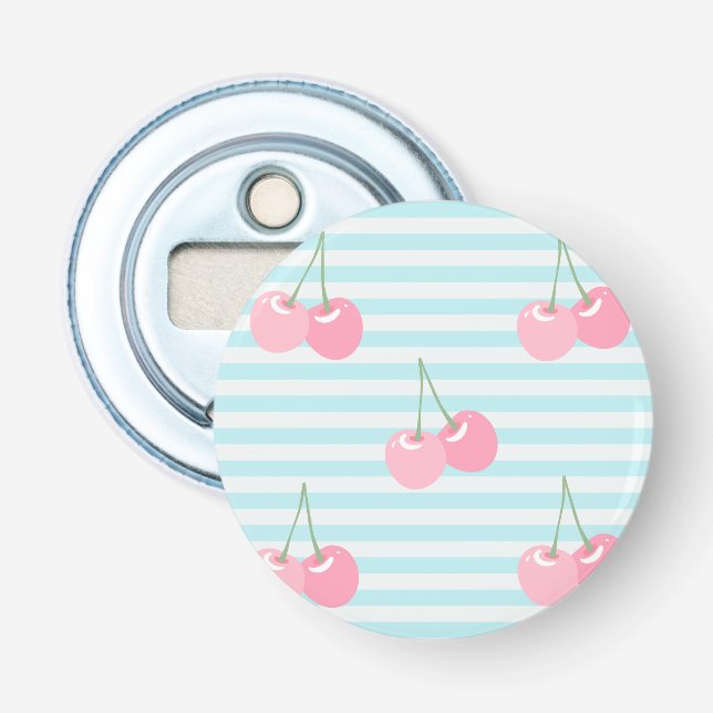 Pink Cherries Summer Bottle Opener (Front)