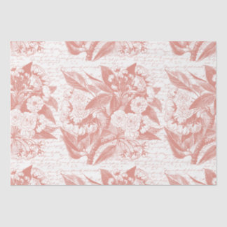 Pink Cherry blossom branch tissue paper