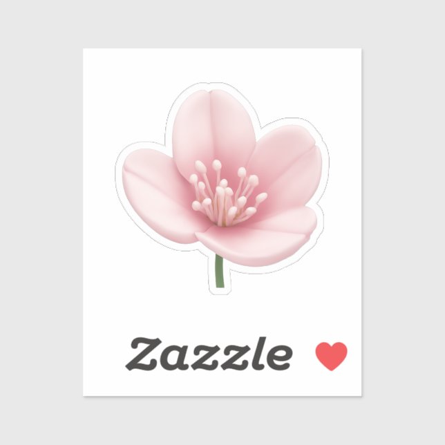 Pink Cherry Blossom Emoji Art  (Sheet)