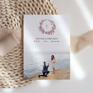 Pink Cherry Blossom Floral Image Save The Date