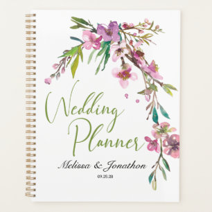 Pink Cherry Blossom Floral Wedding Planner