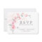Pink Cherry Blossom Floral Wedding RSVP