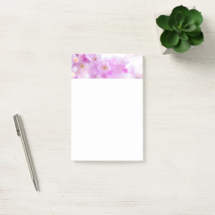 Pink Cherry Blossom Flowers Photo Post-it Notes