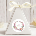 Pink Cherry Blossom Initial Monogram Trinket Trays<br><div class="desc">Soft watercolor pink cherry blossoms. Personalize with your details easily and quickly,  simply press the customize it button. Coordinating backside is included. Matching items to complete your event collection are available in our Zazzle store!</div>