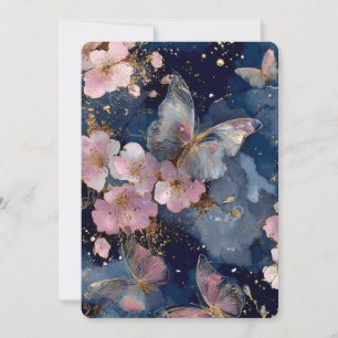 Pink Cherry Blossom Invitation – Sakura Tree 