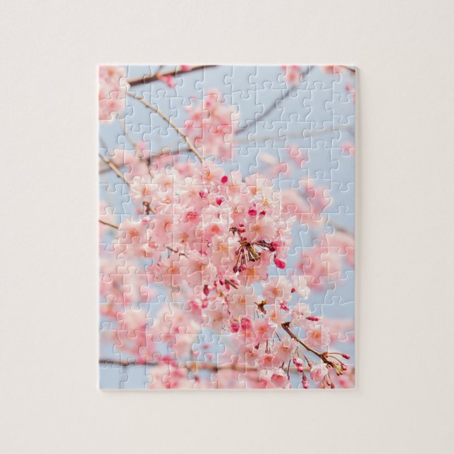 Pink Cherry Blossom Jigsaw Puzzle (Vertical)