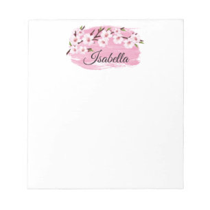 Pink Cherry Blossom Notepad