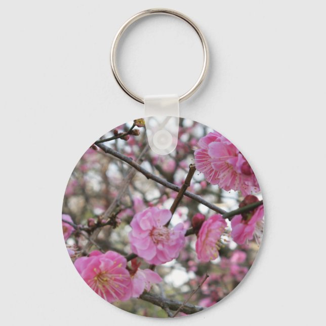 Pink Cherry Blossom / Sakura / サクラ（桜) Key Ring (Front)