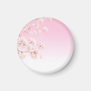 Pink Cherry Blossom Spring Serenity Magnet