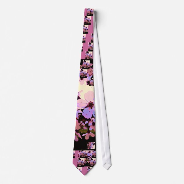 Pink Cherry Blossom Tie (Front)