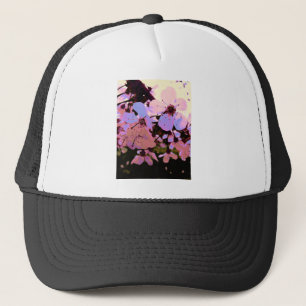 Pink Cherry Blossom Trucker Hat