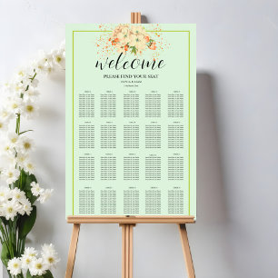 Pink Cherry Blossom, Wedding Seating Chart
