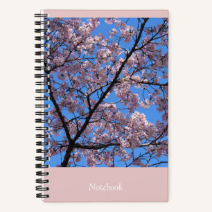 Pink Cherry Blossoms 5.5"x8.5" Notebook