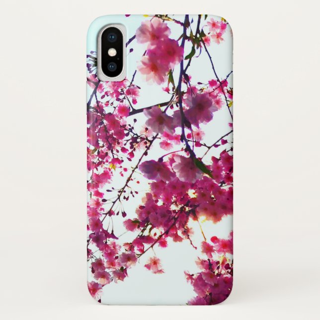 Pink Cherry blossoms Case-Mate iPhone Case (Back)