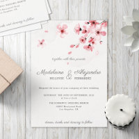 Pink Cherry Blossoms floral romantic wedding