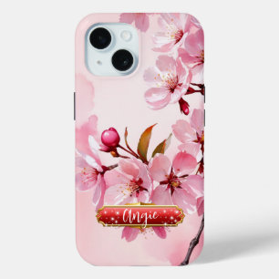 Pink Cherry Blossoms Fuchsia iPhone / iPad case