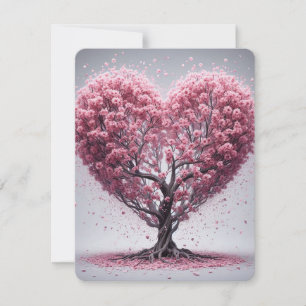 Pink Cherry Blossoms  Holiday Card
