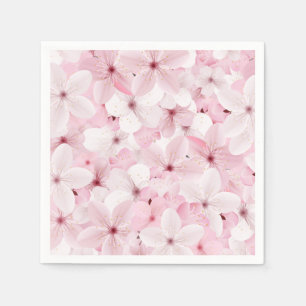 Pink Cherry Blossoms Napkin