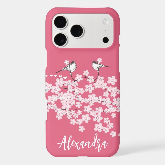 Pink Cherry Blossoms Personalised  (Back)