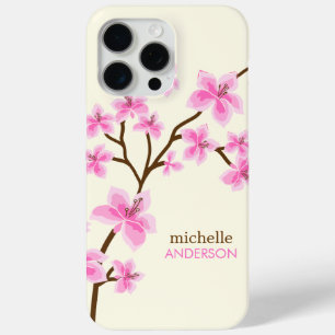 Pink Cherry Blossoms Tree iPhone 15 Pro Max Case