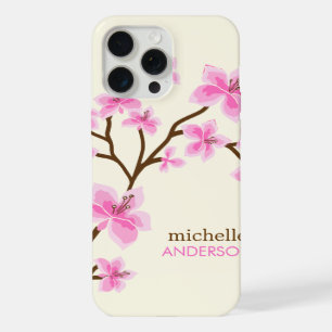 Pink Cherry Blossoms Tree iPhone 15 Pro Max Case