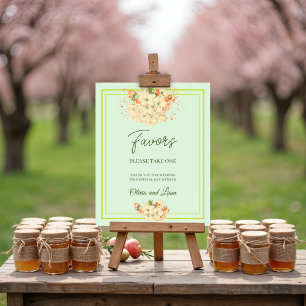Pink Cherry Blossoms , Wedding Favour  Poster