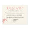 Pink Cherry Blossoms Wedding Party RSVP Post Card