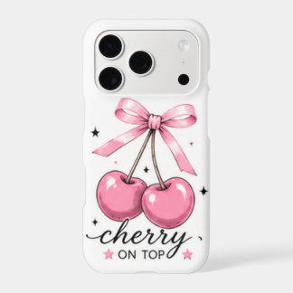 Pink Cherry Bow Cute Phone Case
