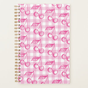 Pink Cherry Coquette Aesthetic Planner
