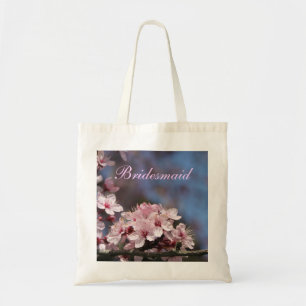 pink cherry flowers wedding bag