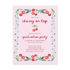 Pink Cherry on Top | Whimsical Grad Party Photo
